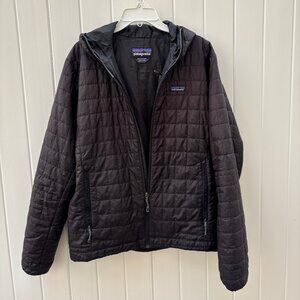 Patagonia Black Men’s Nano Puff Hoody- Gently Used